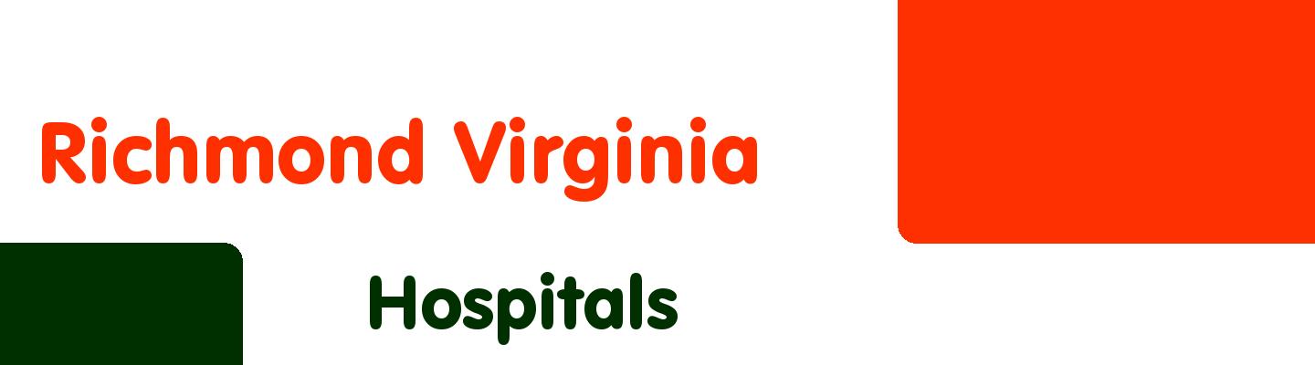 Best hospitals in Richmond Virginia - Rating & Reviews